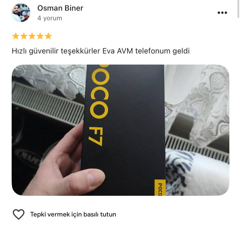 Google yorum görseli - Osman Biner