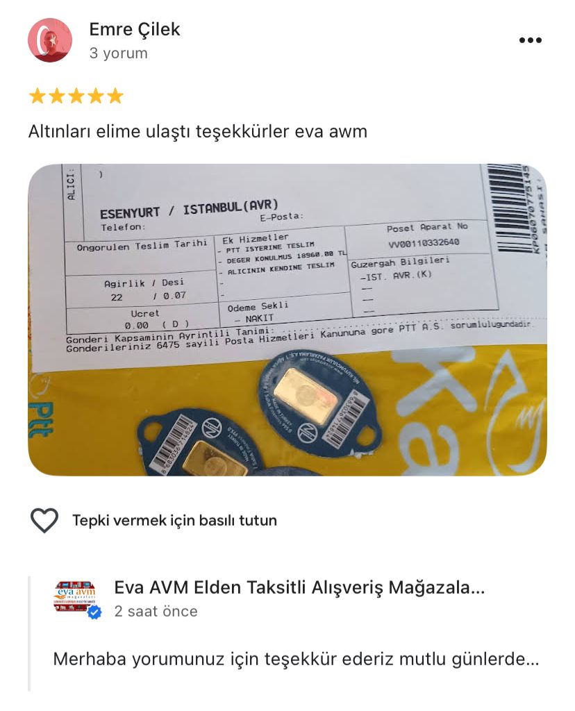 Google yorum görseli - Emre Çilek