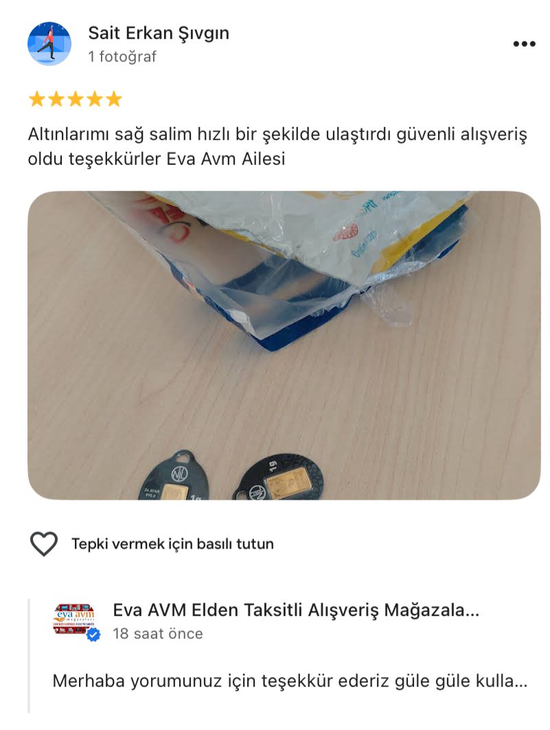 Google yorum görseli - Sait Erkan Şıvgın