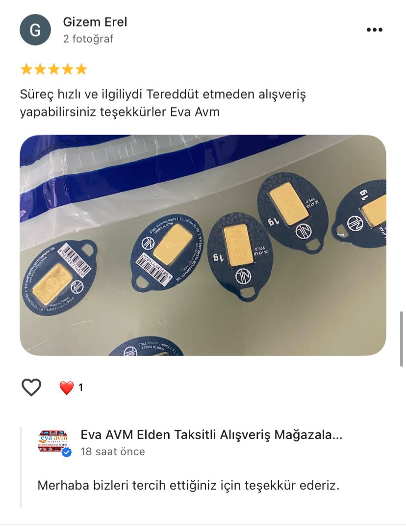 Google yorum görseli - Gizem Erel