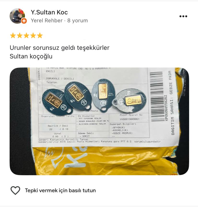 Google yorum görseli - Y.Sultan Koc