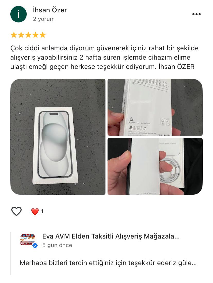 Google yorum görseli - İhsan Özer