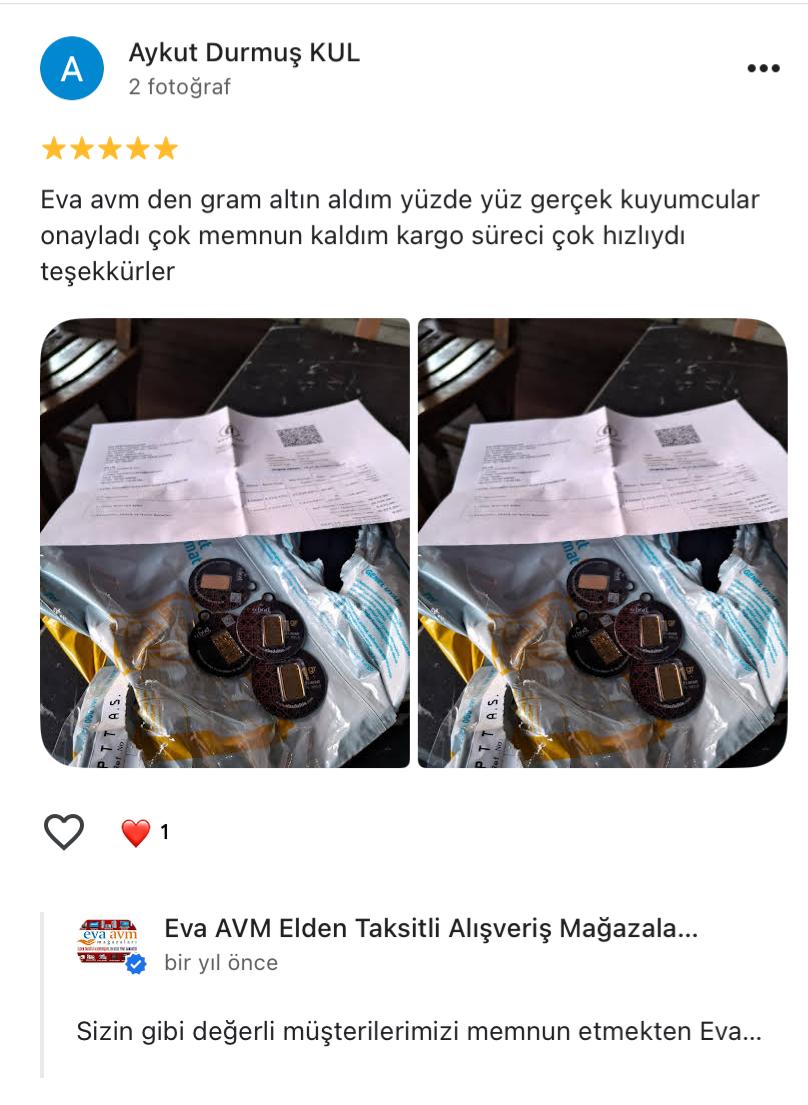 Google yorum görseli - Aykut Durmuş KUL