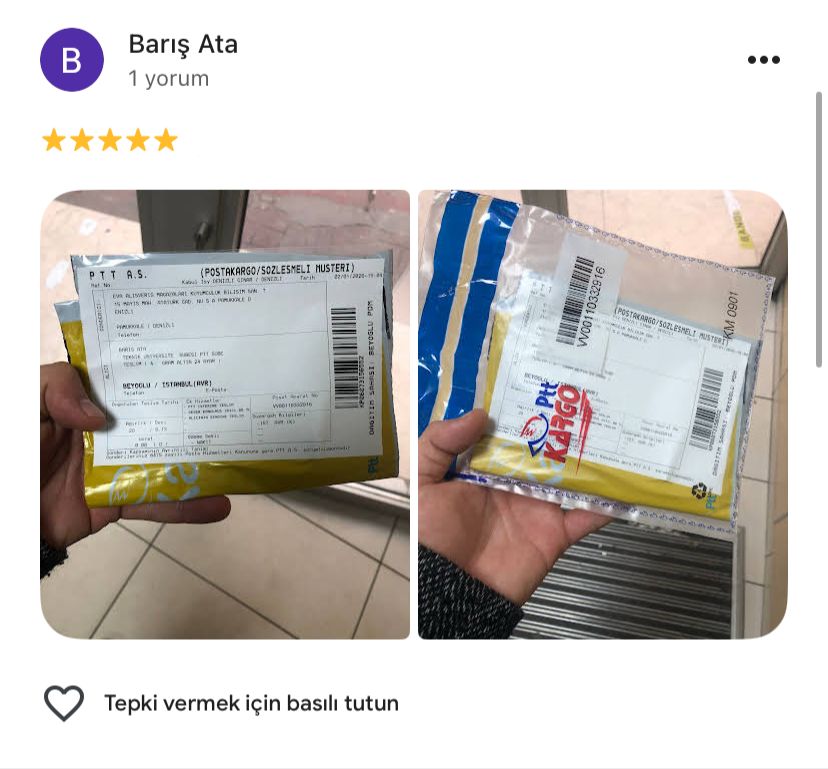 Google yorum görseli - Barış Ata