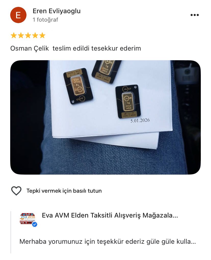 Google yorum görseli - Eren Evliyaoglu