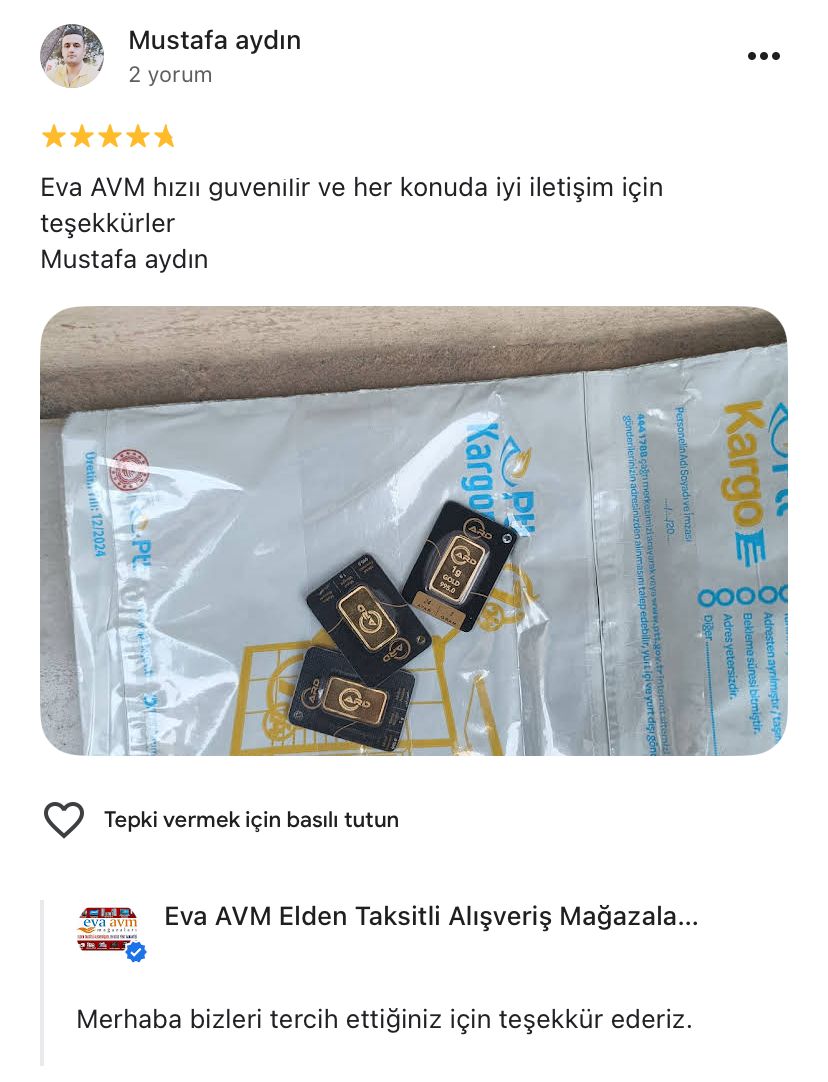 Google yorum görseli - Mustafa aydın