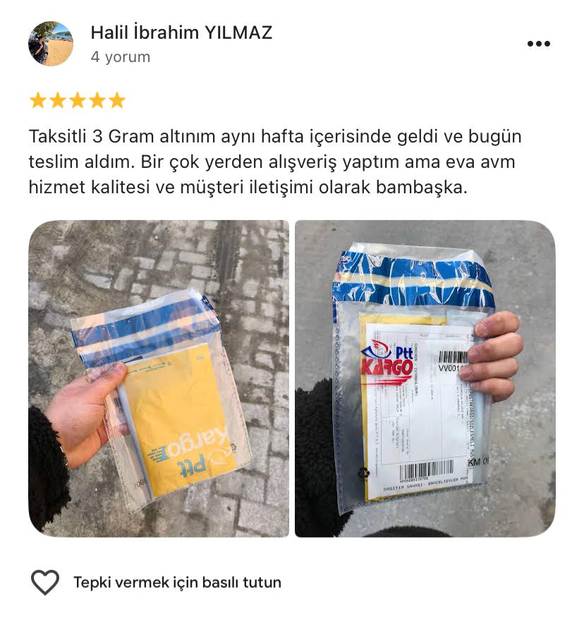 Google yorum görseli - Halil İbrahim YILMAZ
