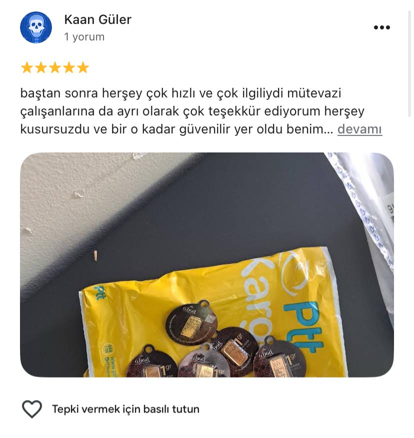 Google yorum görseli - Kaan Güler