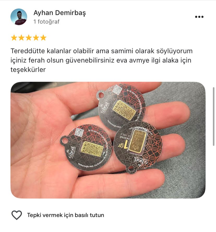 Google yorum görseli - Ayhan Demirbaş