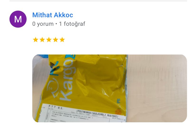 Google yorum görseli - Mithat Akkoc