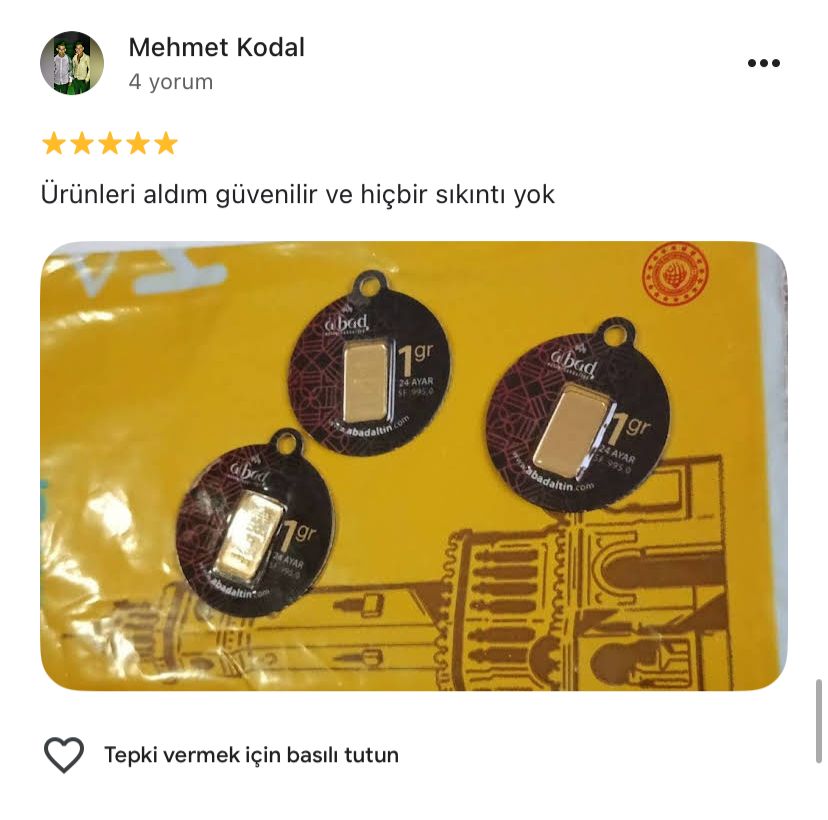 Google yorum görseli - Mehmet Kodal