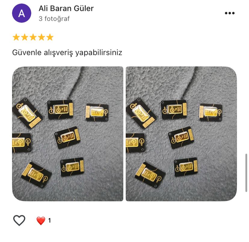 Google yorum görseli - Ali Baran Güler