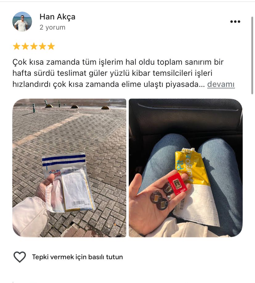 Google yorum görseli - Han Akça