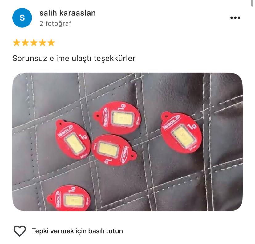 Google yorum görseli - salih karaaslan