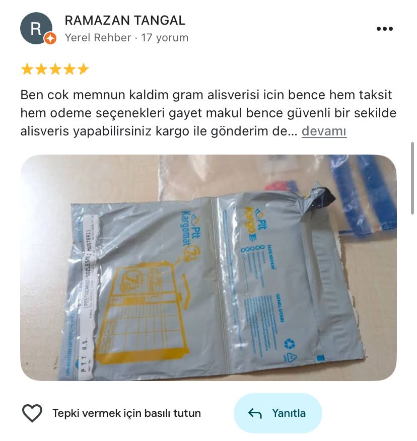 Google yorum görseli - RAMAZAN TANGAL