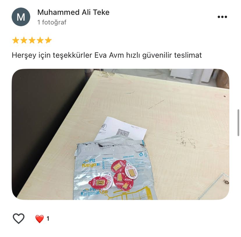 Google yorum görseli - Muhammed Ali Teke