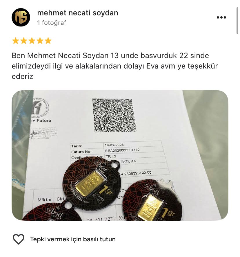 Google yorum görseli - mehmet necati soydan