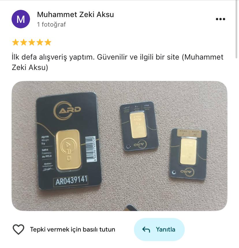 Google yorum görseli - Muhammet Zeki Aksu