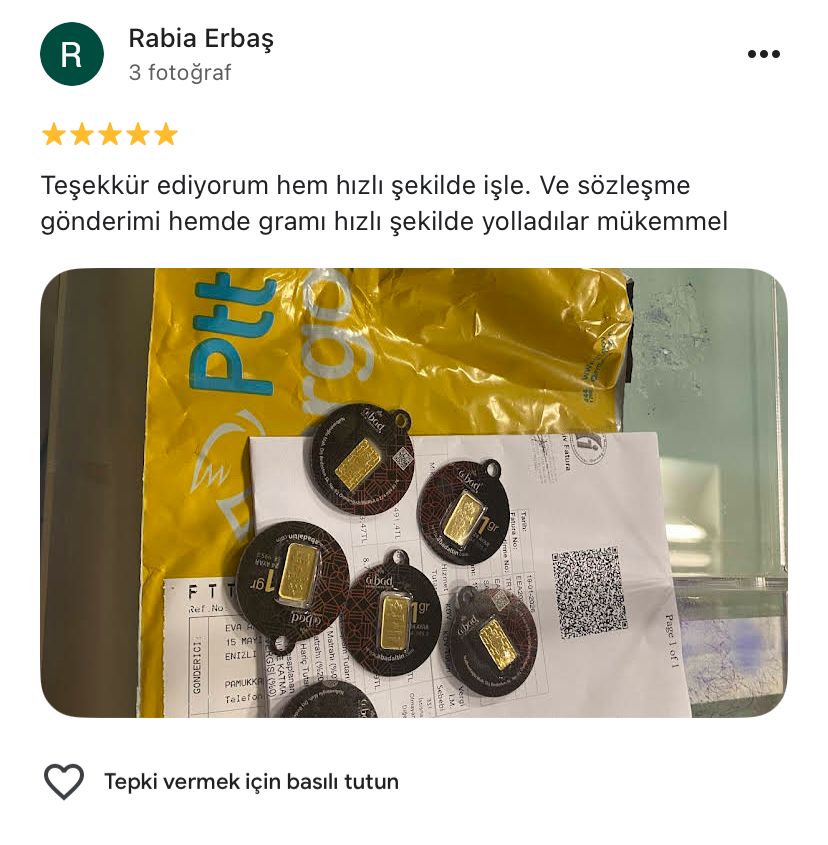 Google yorum görseli - Rabia Erbaş