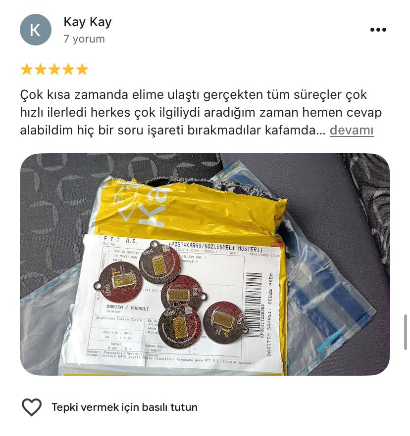 Google yorum görseli - Kay Kay