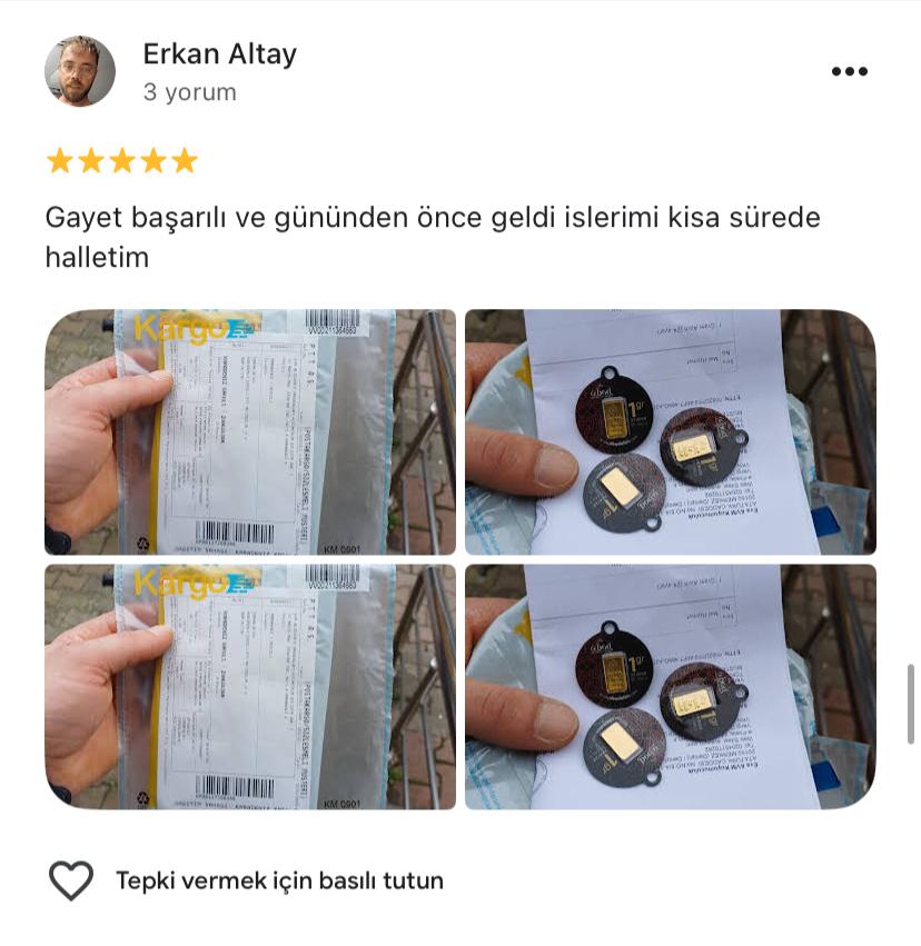 Google yorum görseli - Erkan Altay