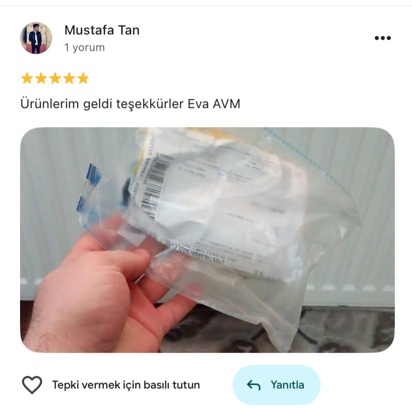 Google yorum görseli - Mustafa Tan