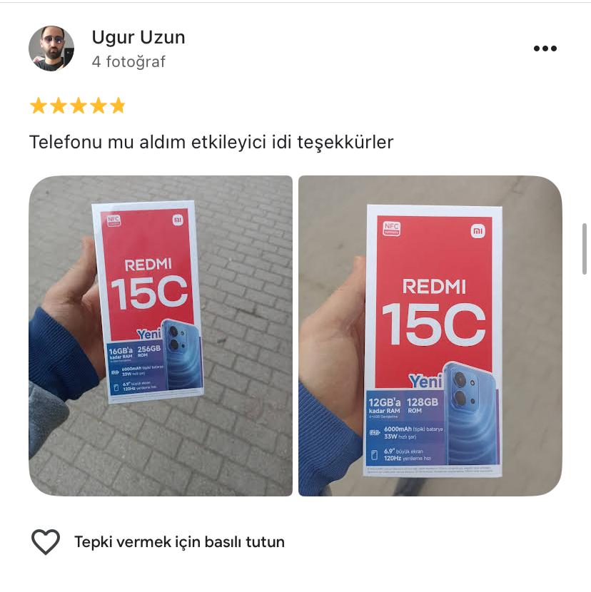 Google yorum görseli - Ugur Uzun