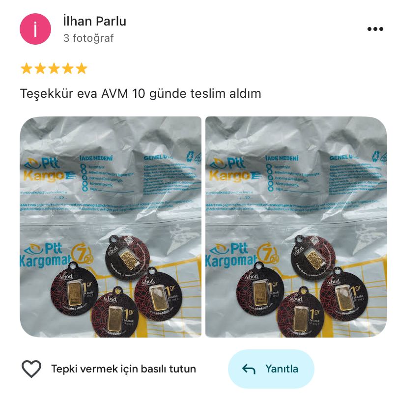 Google yorum görseli - İlhan Parlu