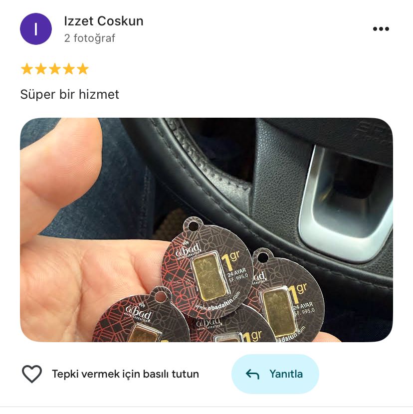 Google yorum görseli - Izzet Coskun