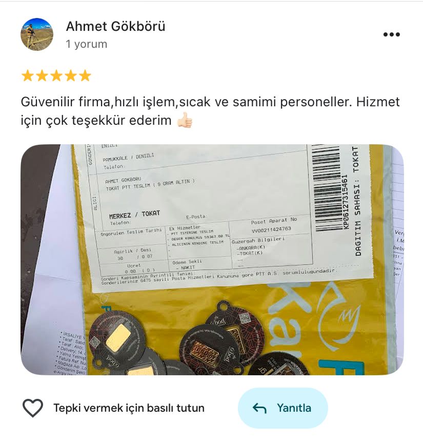 Google yorum görseli - Ahmet Gökbörü