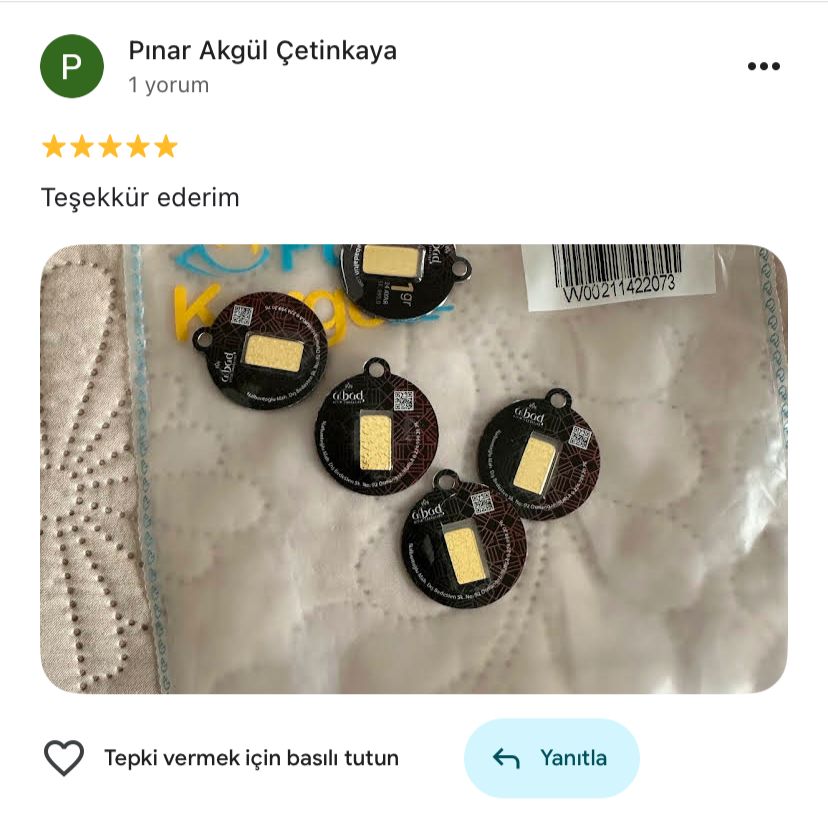 Google yorum görseli - Pınar Akgül Çetinkaya