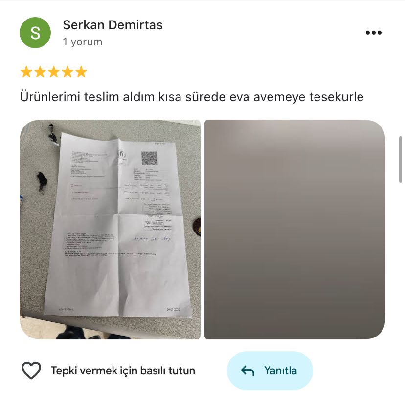 Google yorum görseli -    Serkan Demirtas