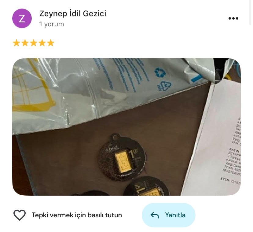 Google yorum görseli - Zeynep İdil Gezici