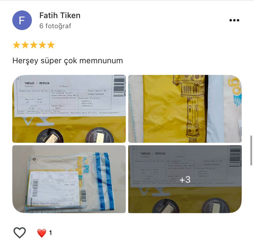 Google yorum görseli - Fatih Tiken