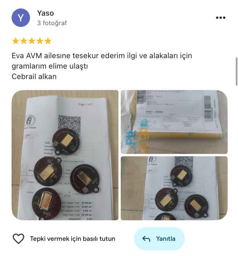 Google yorum görseli - Yaso