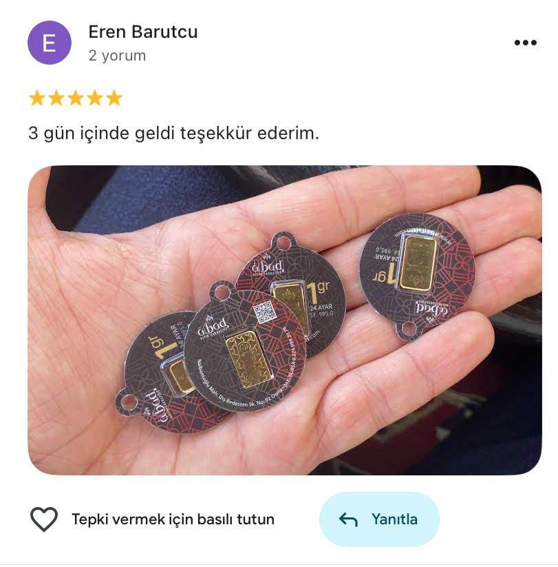 Google yorum görseli - Eren Barutcu