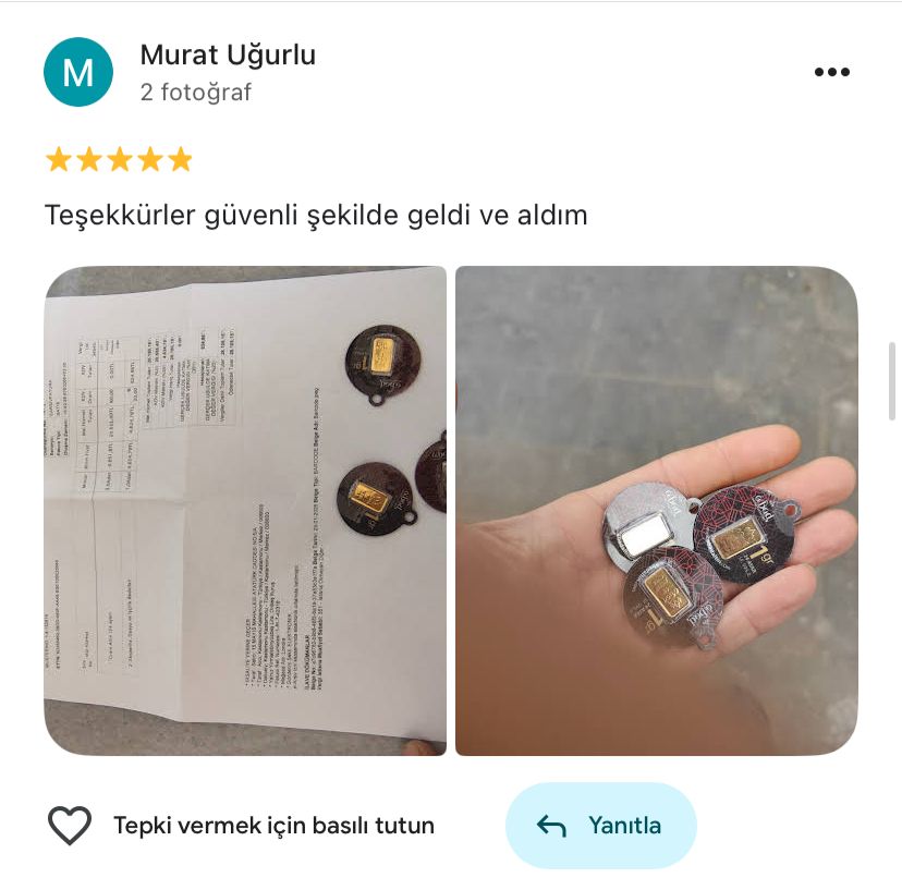 Google yorum görseli - Murat Uğurlu