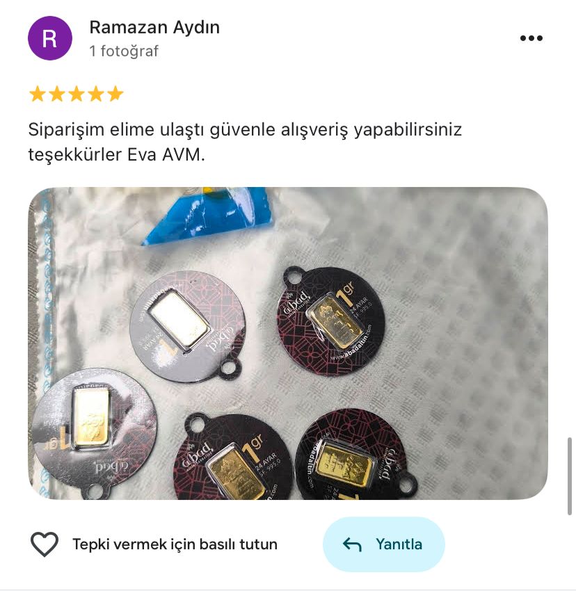 Google yorum görseli - Ramazan Aydın