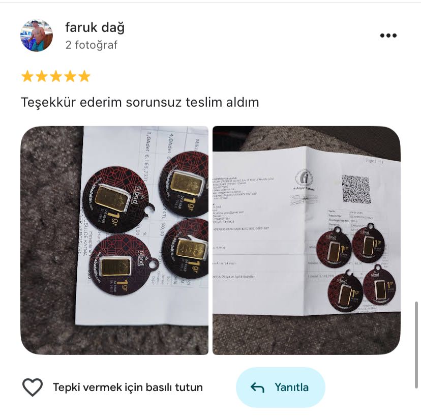Google yorum görseli - faruk dağ