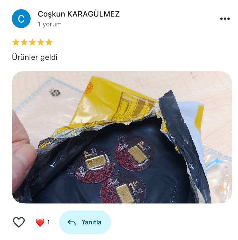 Google yorum görseli -    Coşkun KARAGÜLMEZ