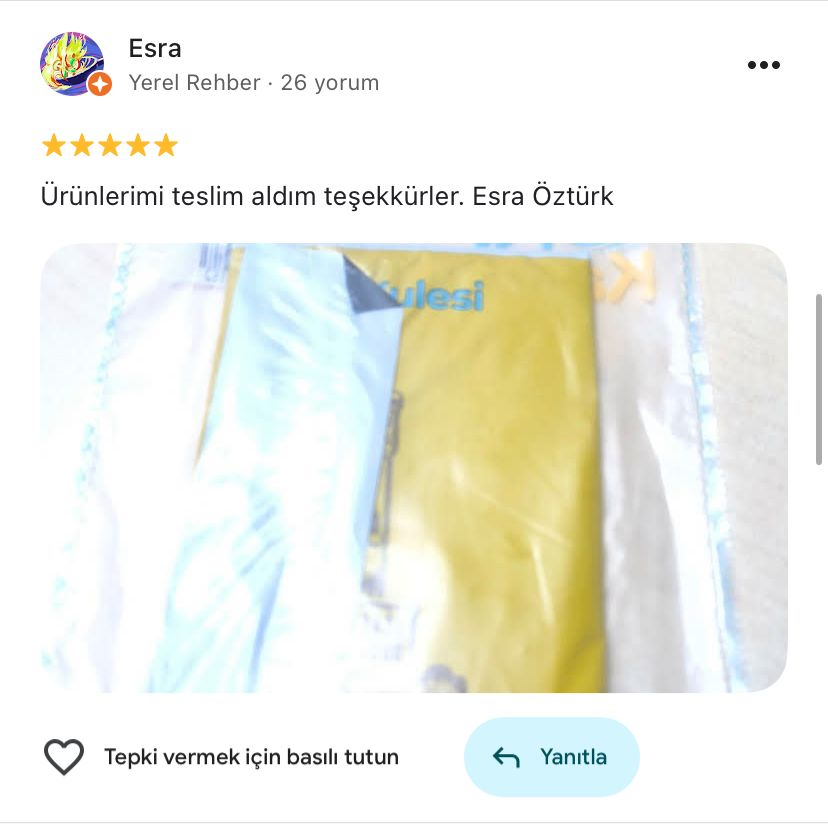 Google yorum görseli - Esra