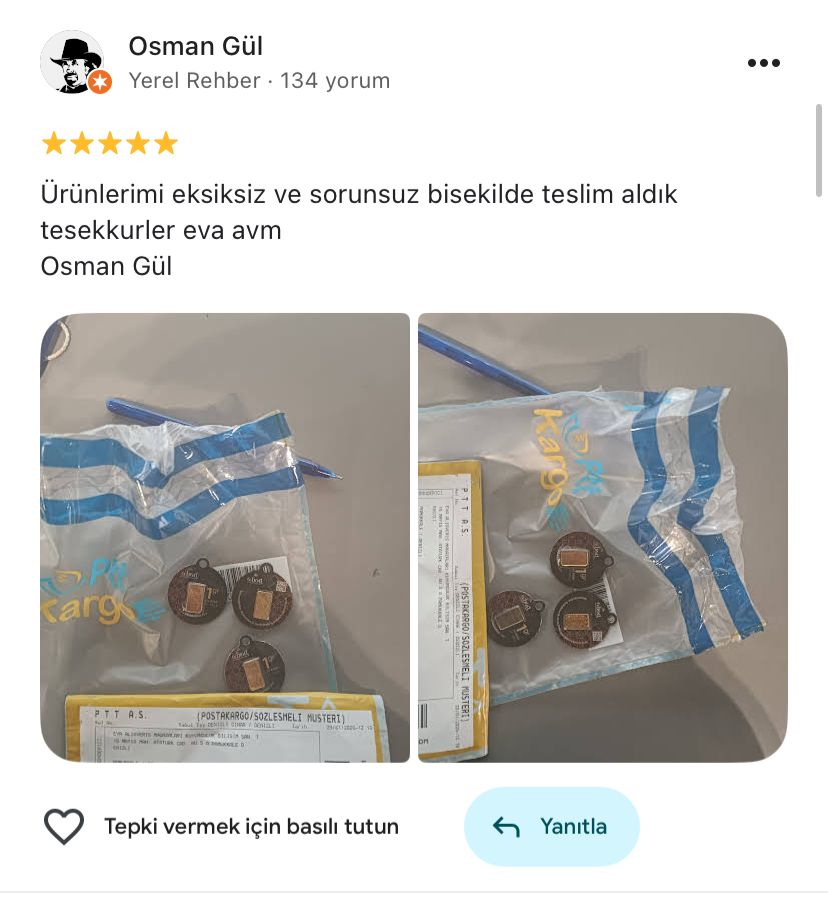 Google yorum görseli - Osman Gül