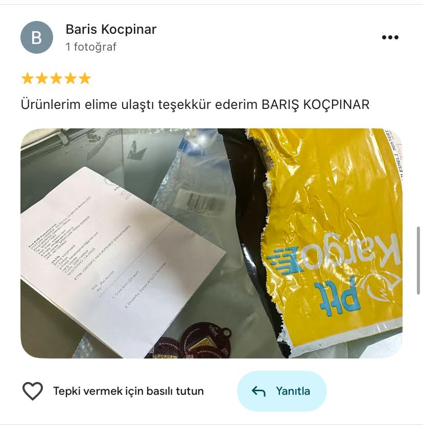 Google yorum görseli - Baris Kocpinar