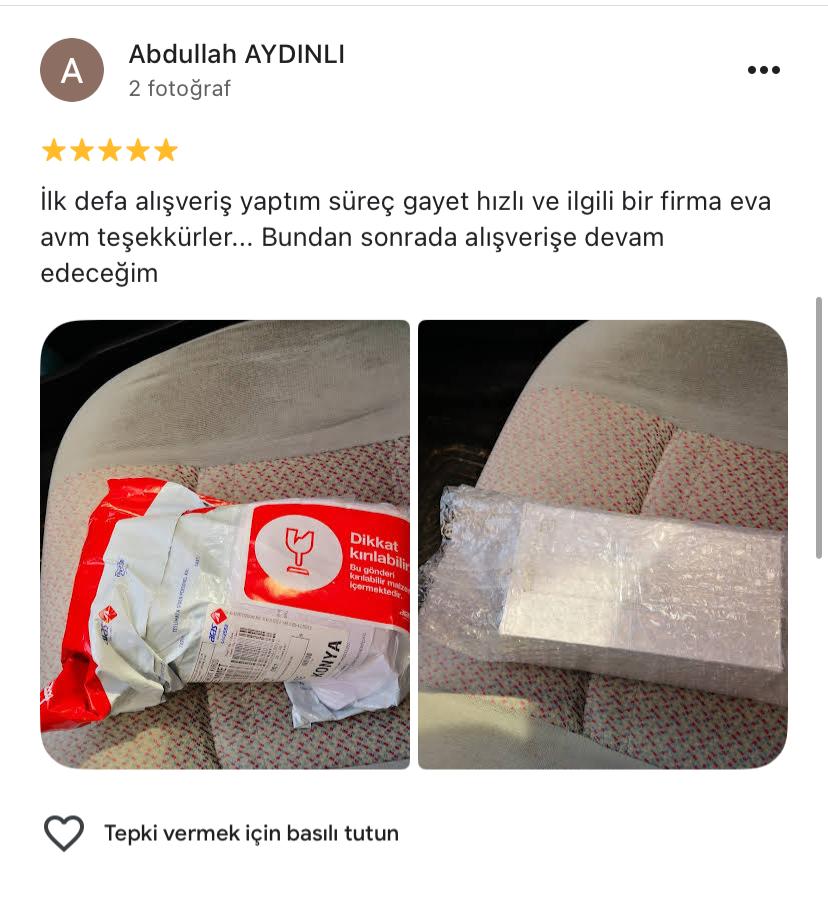 Google yorum görseli - Abdullah AYDINLI