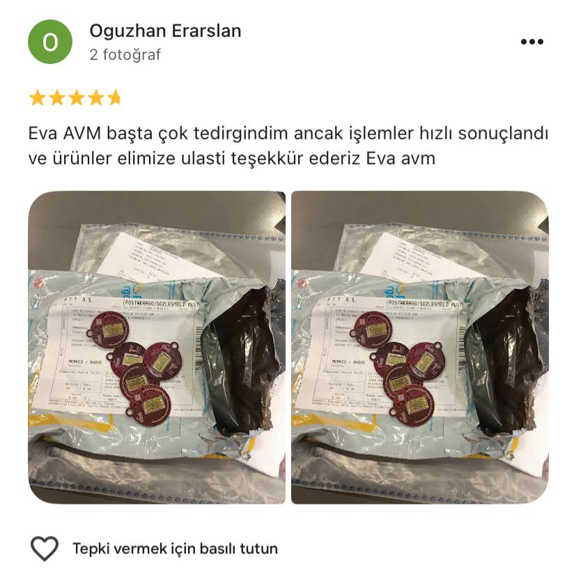 Google yorum görseli - Oguzhan Erarslan