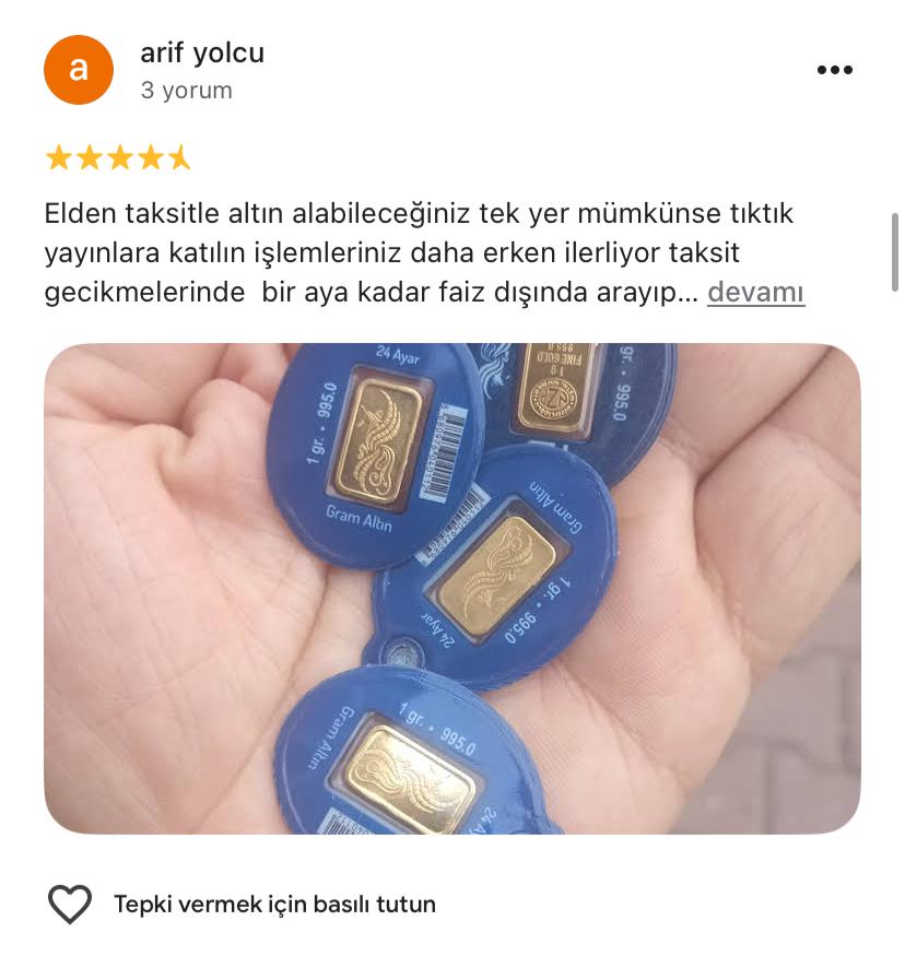 Google yorum görseli - arif yolcu