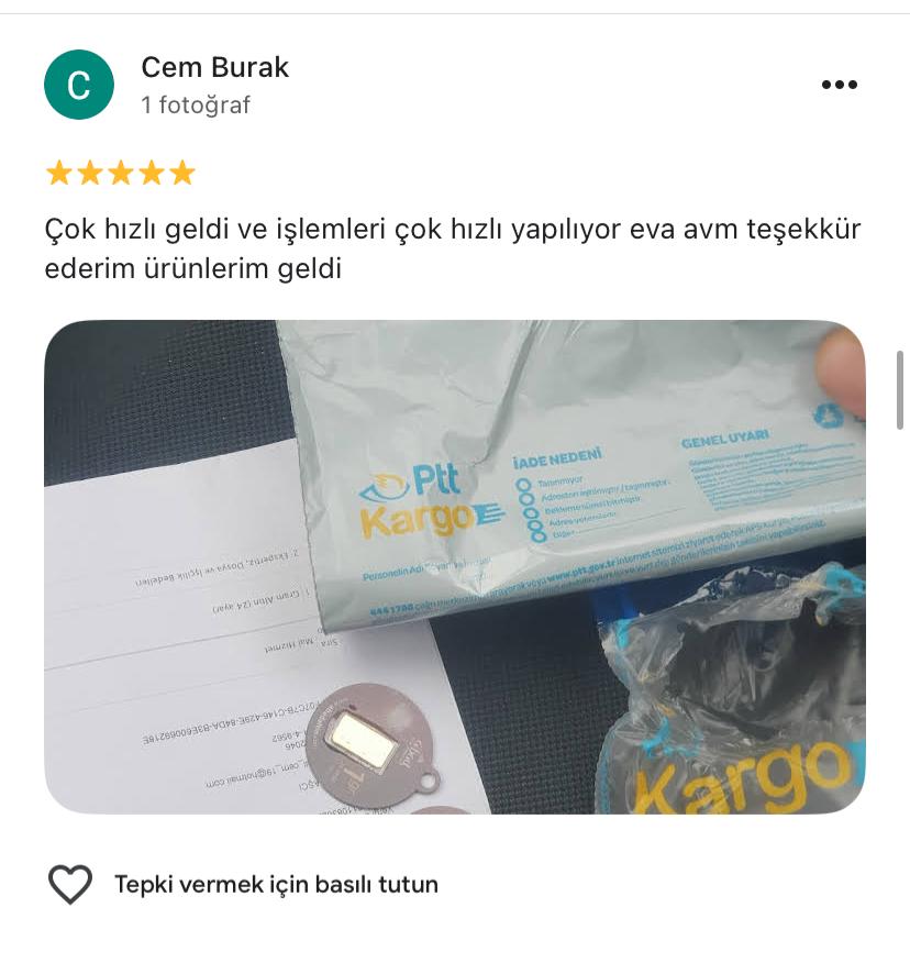 Google yorum görseli - Cem Burak