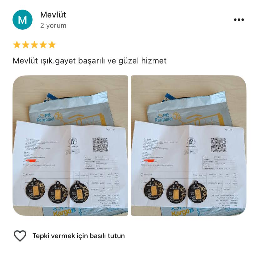 Google yorum görseli - Mevlüt