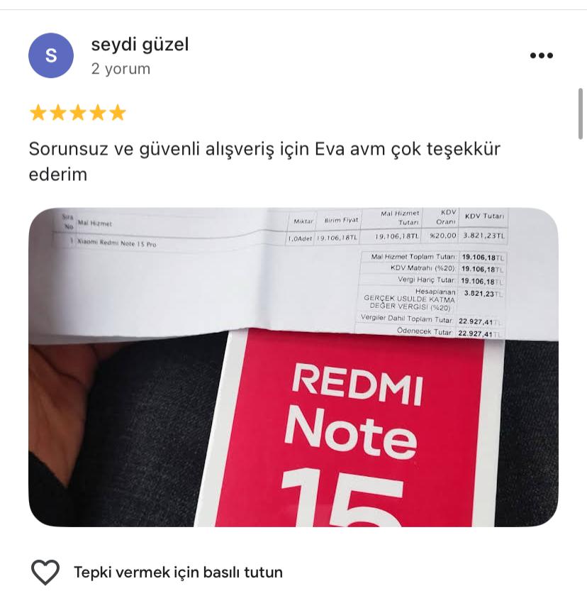 Google yorum görseli - seydi güzel