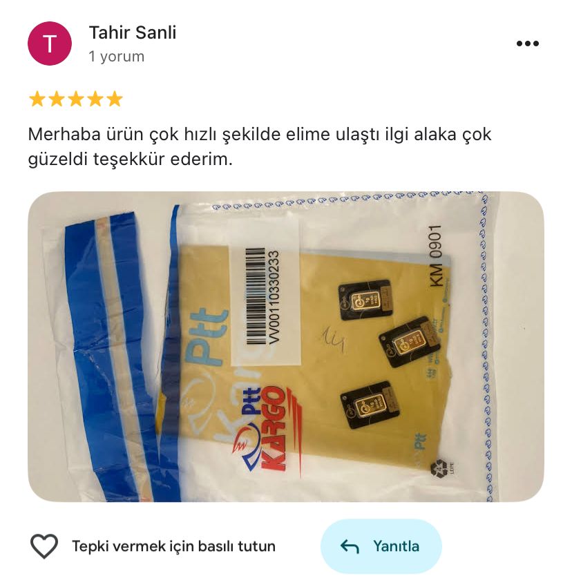 Google yorum görseli - Muhammet Topaloğlu